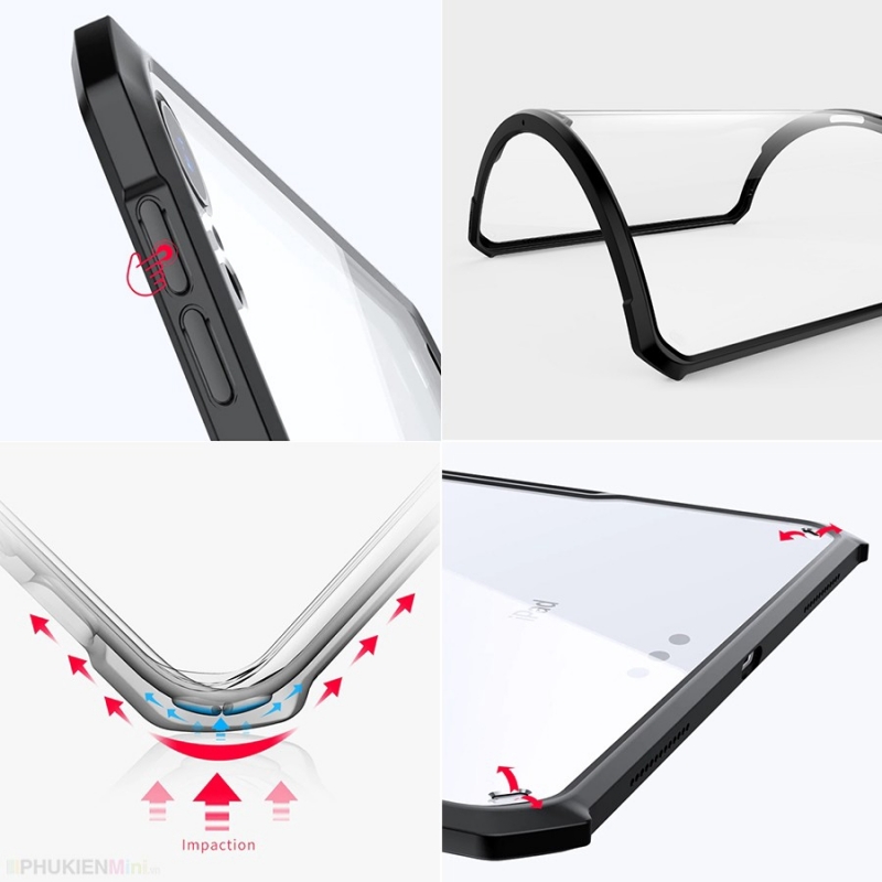 Ốp Lưng Chống Sốc iPad Air 10.5 2019 Hiệu Xundd Viền Màu Lưng Trong thiết kế viền nhựa mặt lưng trong, độ đàn hồi cao chất liệu TPU và PC thiết kế lịch lãm, sang trọng
